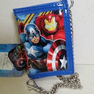 ลิขสิทธิ์แท้ กระเป๋าสตางค์โซ่ อเวนเจอร์ (Avengers) กว้าง 3.5 สูง 4.5นิ้ว