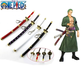 โมเดลดาบ อัตราส่วน 1:6 ดาบ 4 เล่ม โรโรโนอาโซโล จาก One Piece (เหล็ก) zoro 合道一文字 秋水 雪走 鬼彻 閰魔 แดรคูลมิฮอว์ค 22.5cm