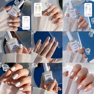 สีทาเล็บกึ่งเจล U-DELI 16ml (ไม่อบ) Vegan Nail Polish White Tone ขาวมุก ขาวผู้ดี สีสวยเงางาม Group