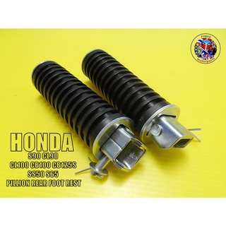 พักเท้าหลัง HONDA C70 S90 CL90 CT90 CB100 CB125S CG110 REAR FOOT PEGS PILLION STEPBAR