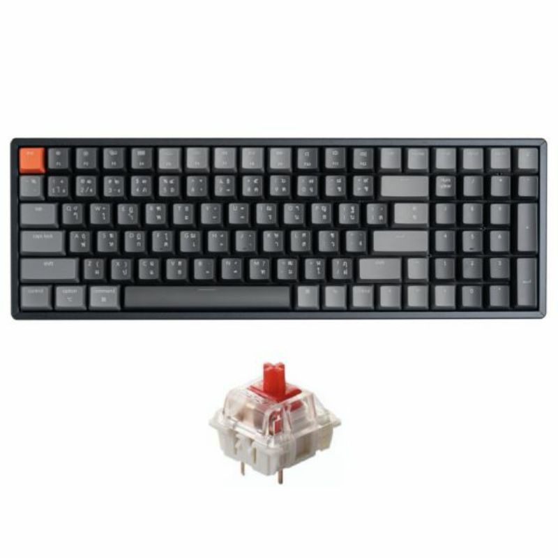 <พร้อมส่ง> Keychron K4 V2 Aluminum RGB Backlight Hot-swappable Dark Grey (TH)