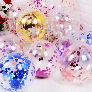 🔥ส่งด่วน🔥 ลูกโป่งกลิตเตอร์ (1 ใบ) Glitter กลิตเตอร์ ข้างในบรรจุกลิตเตอร์ ใช้ตกแต่ง ขนาด12 นิ้ว birthday balloon