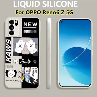 เคส Oppo Reno6Z 5G 6 5g เคส Reno 6 5 6Z 5G KANS เคสโทรศัพท์มือถือซิลิโคนนิ่มสําหรับ