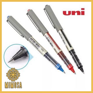 MIMOSA Uni ปากกาลูกลื่น รุ่น UB-157 แบบปลอก ปากกาโรลเลอร์บอล Uni Ball Micro eye มี 3 สี 0.7 มม.