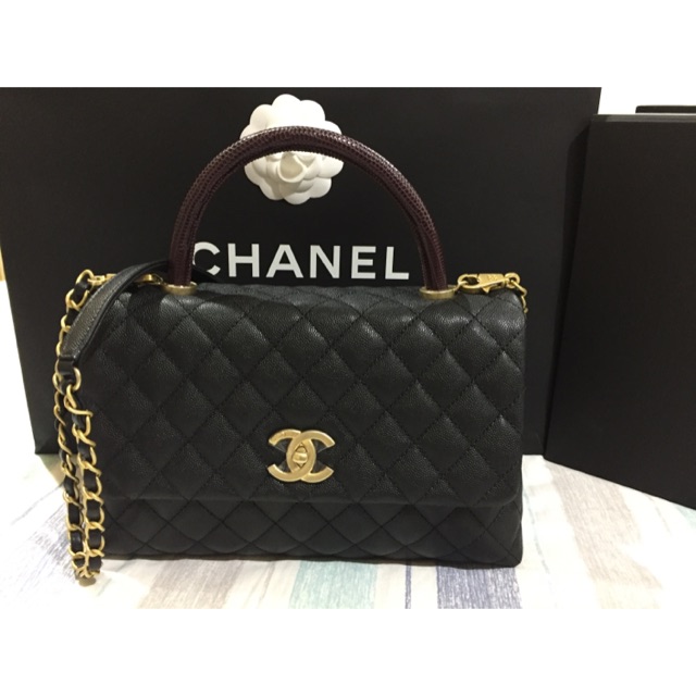 chanel coco lizard handle price