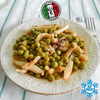 Cuttlefish with peas italian style | ปลาหมึกกับถั่ว | grams 400/1500 กรัม - GO FROST!