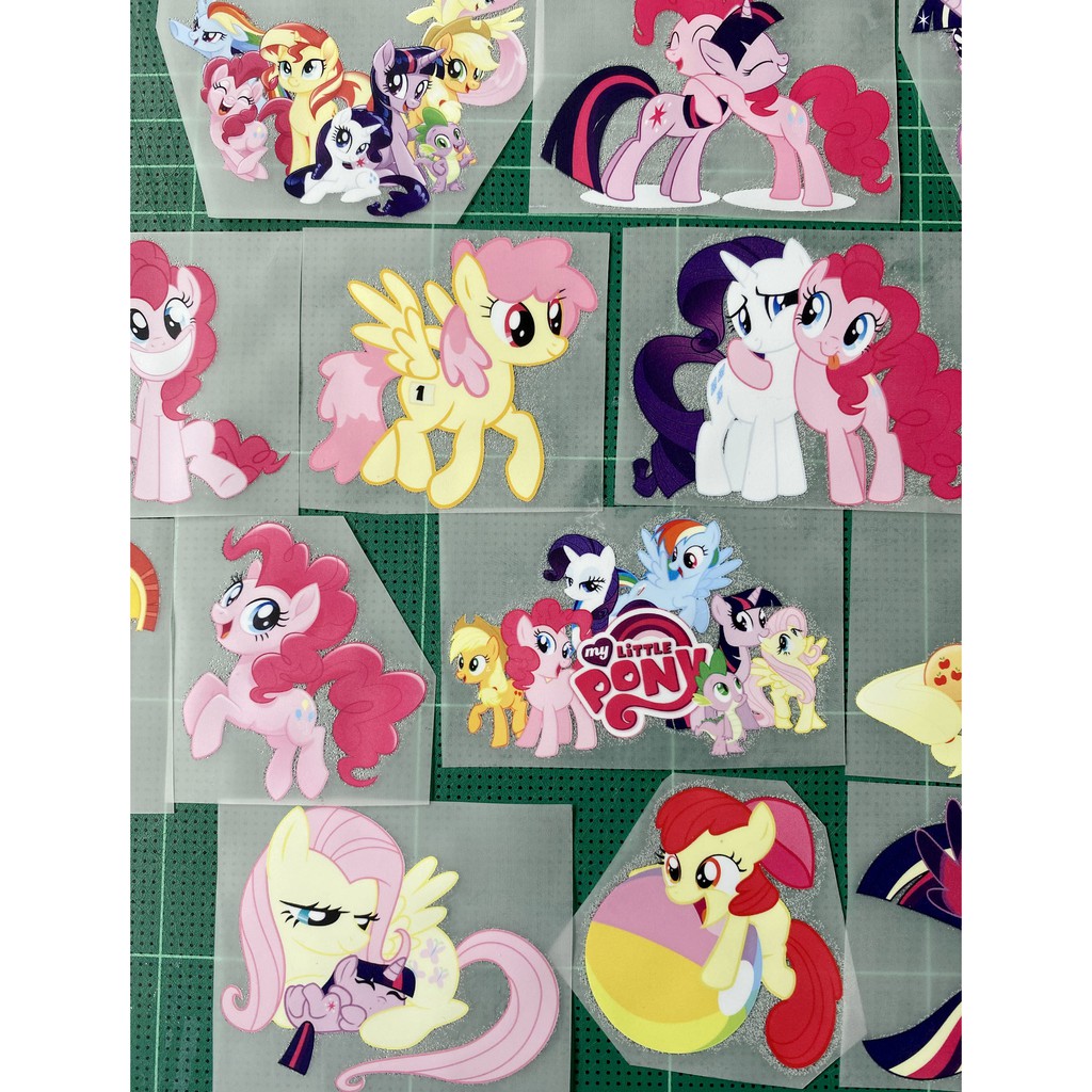 ตัวรีดการ์ตูนน่ารัก MY LITTLE PONY รีดง่าย ตัวรีดติดเสื้อ สติกเกอร์รีดติดเสื้อ flex