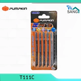 ใบเลื่อยจิ๊กซอ ใบเลื่อยจิ๊กซอว์ PUMPKIN สำหรับตัดไม้ ตัดเหล็ก ตัดPVC (แพ็ค5ใบ) @wsang