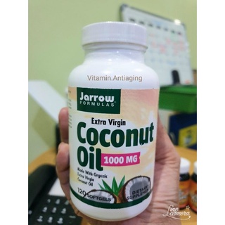 🇺🇸มีโฉมใหม่แล้ว_วิตามินน้ำมันมะพร้าวสกัดเย็น Jarrow Formulas, Coconut Oil, Extra Virgin, 1,000มก. 120ซอฟเจล