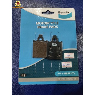 26. ผ้าเบรค หน้า VESPA PX150  Bendix MD44 แท้100%