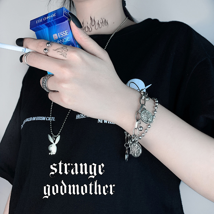 สร้อยข้อมือแฟชั่นสไตล์ฮิปฮอป ราคา ถูกที่สุด ดีลบีเคเค แกลเลอรีภาพที่ 2