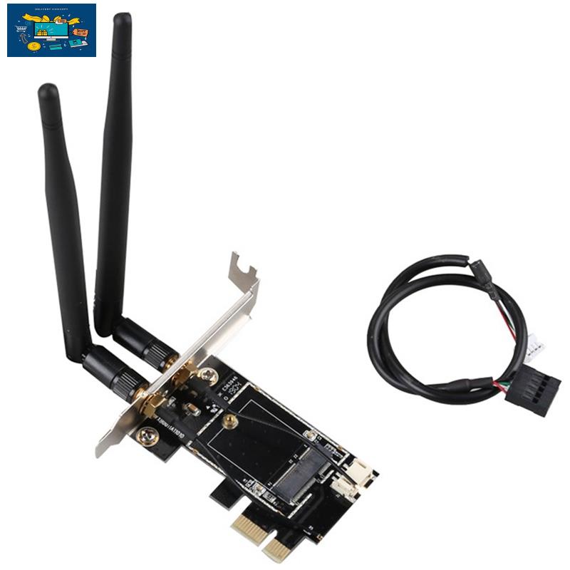 Desktop Wireless Wifi Bluetooth Network Card Pcie Adapter For M.2 ...