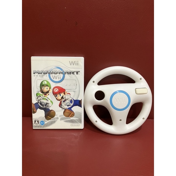 พวงมาลัย Wii ของแท้💯จากญี่ปุ่น+แผ่นแท้💯Wii Mario Kart ขายเป็นเซ็ตสุดคุ้ม