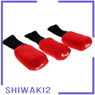 ( Shiwaki2 ) ผ้าคลุมหัวไม้กอล์ฟ 3 ชิ้น