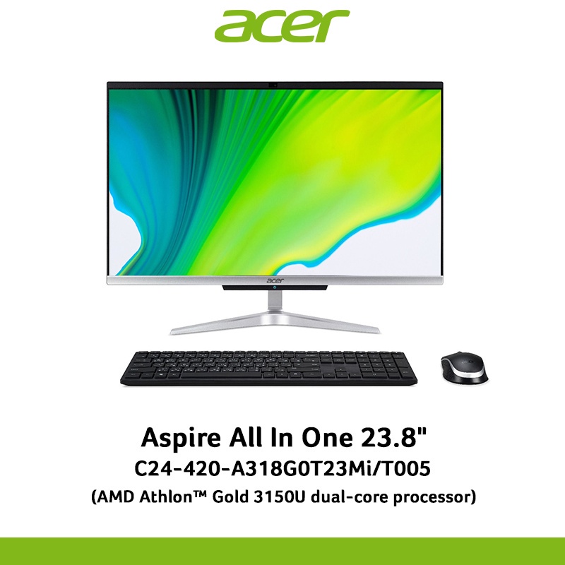 All-in-one Acer Aspire C24-420-A318G0T23Mi (DQ.BG4ST.005) AMD Athlon3150U/8GB/512GBSSD/23.8/Win10+Office/3Y