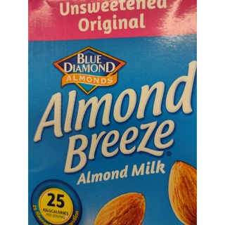 Sunkist Almond Breeze 946ml Almond Milk Unsweetened Original