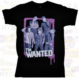 เสื้อยืดผ้าฝ้าย 100% พิมพ์ลาย The Wanted Us 2013 Tour สีดํา คุณภาพดี สําหรับผู้ชาย