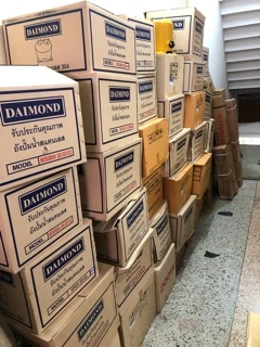 ถังปั้มน้ำสเเตนเลส ไดม่อน ใช้กับมิตซูบิชิ 85-155PQR ตำเเหน่งเป้ะยันขา ไม่ต้องขยับ