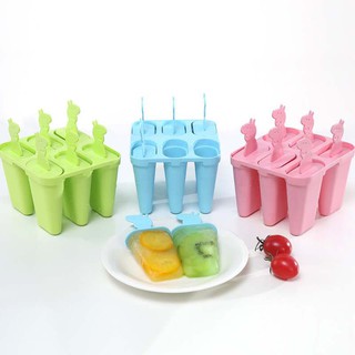 Cartoon ice cream mold ice cream mold 6 sets of cute DIY ice cream mold