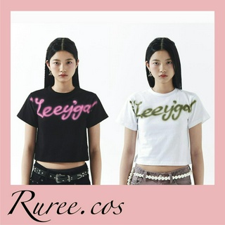 [พร้อมส่ง/ของแท้] Leey - Spray Cropped Tshirt