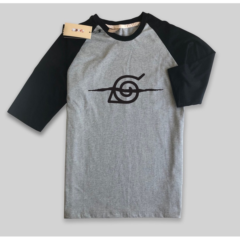 เสื้อยืด Naruto Itachi Konoha Headband Raglan