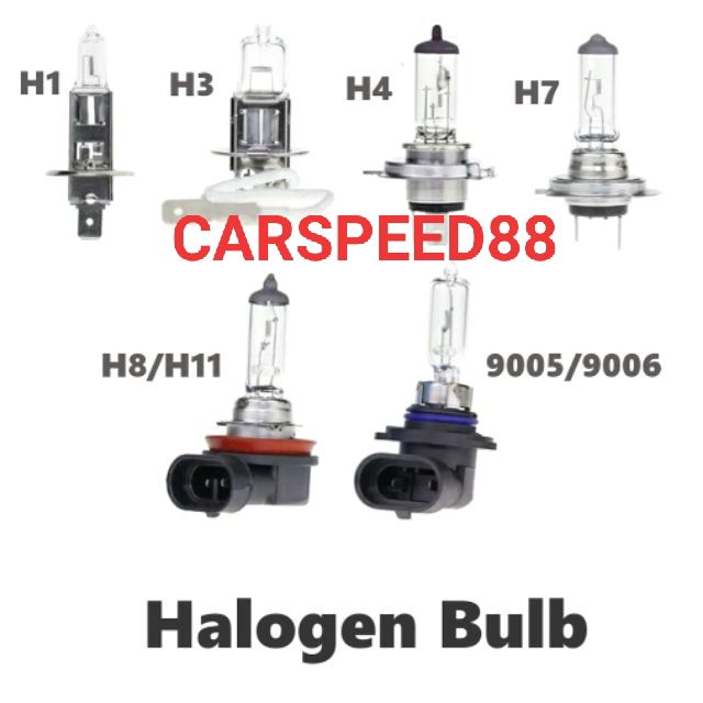หลอดไฟรถยนต์ series 12v H3/H1/H4/H7/H8/H11/9006/9005 1 ชิ้น