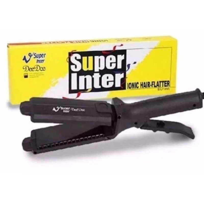 Super V INTER SU 186 ของแท้💯 เครื่องหนีบผม เครื่องรีดผม ที่หนีบผม หนีบผม ซุปเปอร์วี กล่อง เหลือง
