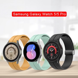 สายนาฬิกาข้อมือซิลิโคน ของแท้ สําหรับ Samsung Watch 5/4 44 มม. 40 มม. Watch 5 Pro 45 มม. Galaxy Watch 4 Classic 42 46 มม.