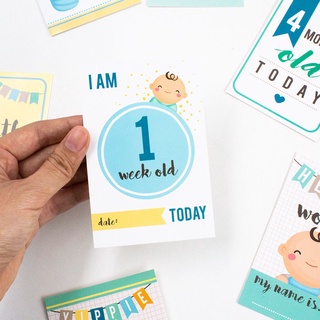 MISBOOK การ์ดบันทึกพัฒนาการของลูกน้อย : Baby milestone cards