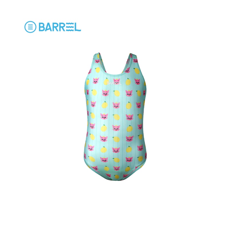 BARREL KID PINKFONG TRAINING V BACK SWIMSUIT - LEMON - ชุดว่ายน้ำเด็ก-3WS001K_H0BLXX