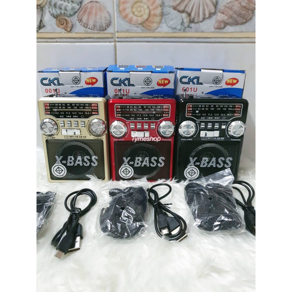 วิทยุ FM AMวิทยุ FM AM  CKML-003U CKL-001 มีไฟฉาย มีช่องเสียบ USB/SD/TF ใช้งานได้จริงทุกช่อง มีแบตสำ