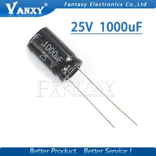 10PCS Higt quality 25V1000UF 10*17mm 1000UF 25V 17*10 Electrolytic capacitor