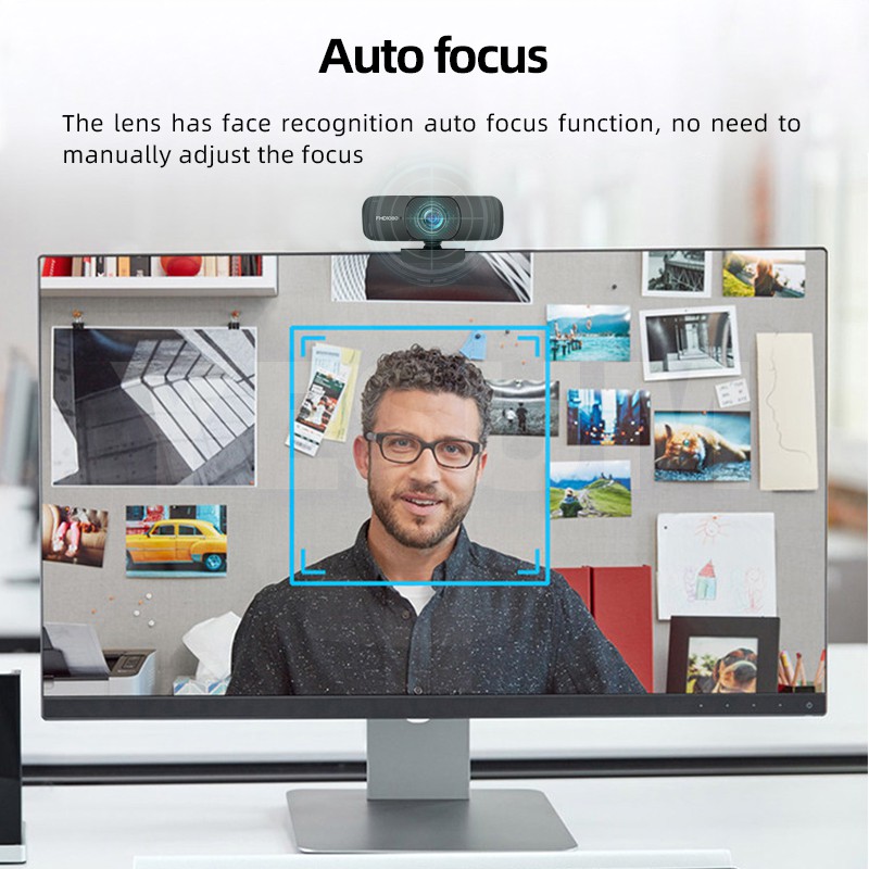 【24H SHIPS】Online class 4K FHD 1080P Webcam for pc 360° rotation pc camera built-in microphone for Computer PC Laptop Ta #8