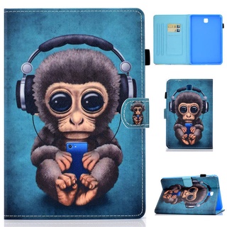 Sm-p355 เคสแท็บเล็ต ฝาพับ ลายการ์ตูนลิง พร้อมขาตั้ง สําหรับ Samsung Galaxy Tab A 8.0 SM-T350 SM-T355 T350 T355 P355 P350