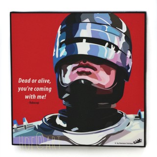 RoboCop โรโบคอป ซุเปอร์ฮีโร่ Super Hero หนัง รูปภาพ​ติดผนัง pop art กรอบรูป แต่งบ้าน ของขวัญ โปสเตอร์ รูปภาพ