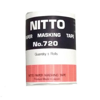 กระดาษกาวนิตโต้  กระดาษกาวNITTO NO.720 (1แถวมี5ม้วน)