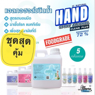 spray alcohol 72%vv แอลกอฮอล์ ขนาด 1 ลิตร กลิ่นหอมสดชื่น6 กลิ่น ถนอมมือ ฆ่าเชื้อ กำจัดแบคทีเรีย แบบฉีดพ่น spray alchol