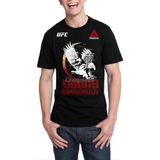 T-shirt  ขายดี เสื้อยืดคลาสสิก ครึ่งแขน ลาย Nurmagomedov สีดํา IPlcmb78GHdocj65S-5XL