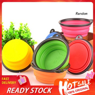 ✽RAN✽Silicone Travel Dog Bowl Collapsible Premium Quality Food Water Pet Travel Bowl