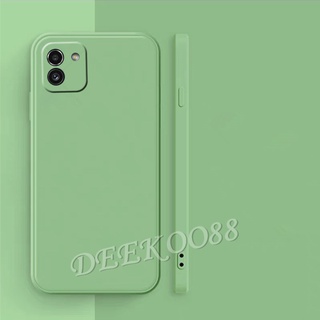 2022 เคสโทรศัพท์ ซัมซุง Samsung Galaxy A03 S21 FE Ultra S21+ Plus 5G New Phone Casing Skin Feel Softcase Simple Color Silicone Back Cover ซัมซุงA03 GalaxyA03 Case