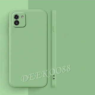 2022 เคสโทรศัพท์ ซัมซุง Samsung Galaxy A03 S21 FE Ultra S21+ Plus 5G New Phone Casing Skin Feel Softcase Simple Color Silicone Back Cover ซัมซุงA03 GalaxyA03 Case