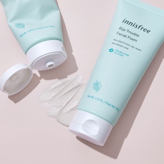 สูตรใหม่ แพ็คเกจใหม่!! โฟมลดสิว Innisfree bija trouble facial foam 150 ml.