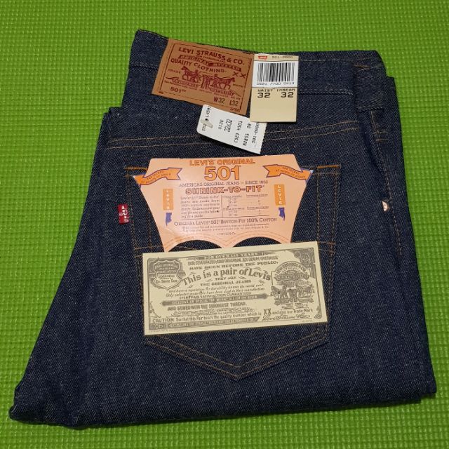 (NOS!!!) Levi's 501xx Vintage ก้านดำ ป้ายเคลือบ made in USA. Dead Stock  ปี 1990