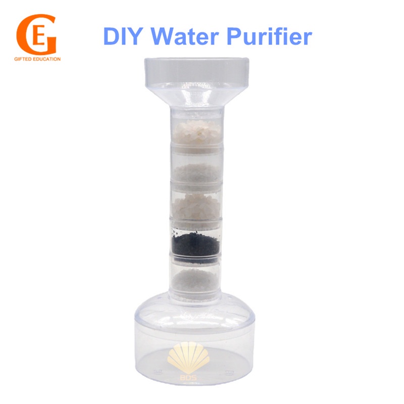 เครื่องกรองน้ํา ระบบกรองน้ํา เพื่อการเรียนรู้วิทยาศาสตร์ DIY สําหรับเด็ก