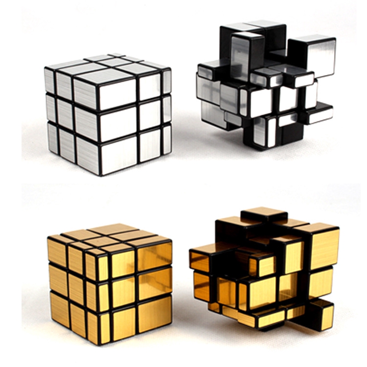 3x3x3 Mirror Bump Magic Cube Smooth Twisty Puzzle Brain Trainer Educational Toys