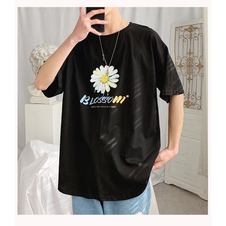 2022 เสื้อยืดใหม่TS MEN เสื้อยืดลายดอกเดซี่ เสื้อยืดคอกลมแขนสั้น oversize  รุ่น 0069