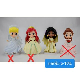 Sale!!! ฟิกเกอร์แท้ JP  มือ1 Q Posket Wedding figures - Disney  princess - Cinderella, Ariel, Jasmine and Belle (A)