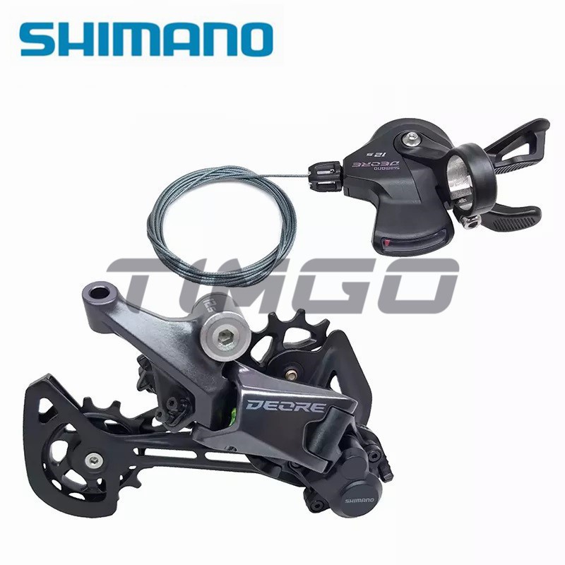 Shimano Deore M6100 112 ความเร็ว MTB Bike Groupset SL-M6100 Shifter Rapidfire Plus RD-M6100 สับจานหล