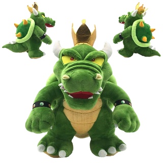 ตุ๊กตายัดนุ่น King Super Mario Koopa Bowser ขนาด 12 นิ้ว สีเขียว ของเล่นสําหรับเด็ก