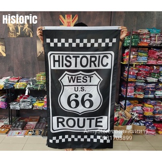 ้&lt;ส่งฟรี!!&gt; ธง Historic 66 แนวตั้ง พร้อมส่งร้านคนไทย